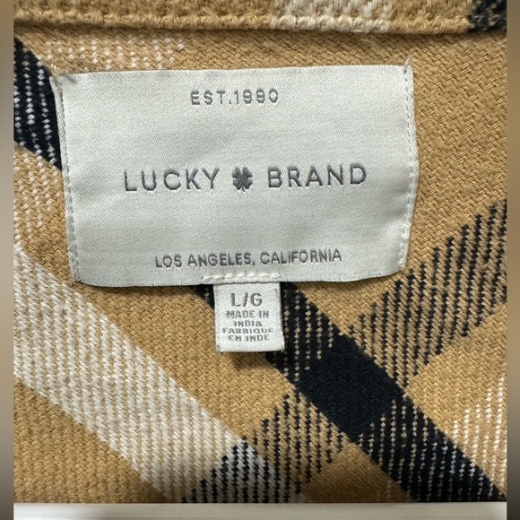 Women’s Lucky Brand Plaid Oversized Shirt/Jacket - Picture 5 of 6